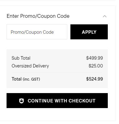 Adairs promo code cart image